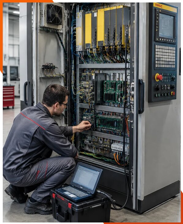 Ремонт систем ЧПУ FANUC промышленных станков в Касимах